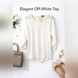 Elegant White Women's Top